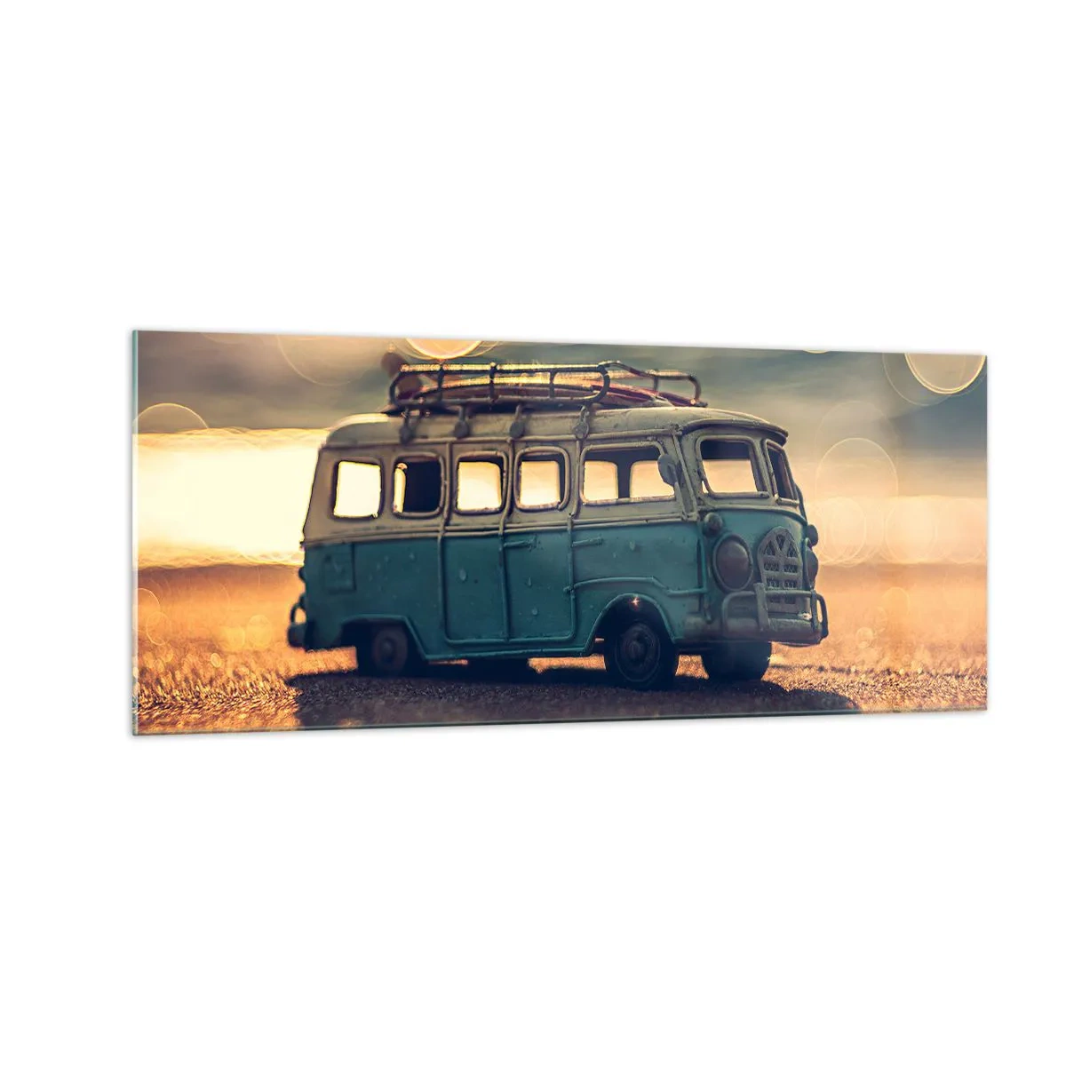 Üveg kép - Vége a bálványoknak: pénznek és munkának - 100x40 cm