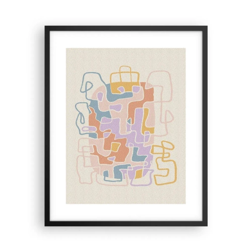 Poszter fehér keretben - Labirintus - egy örömteli kaland - 40x50 cm