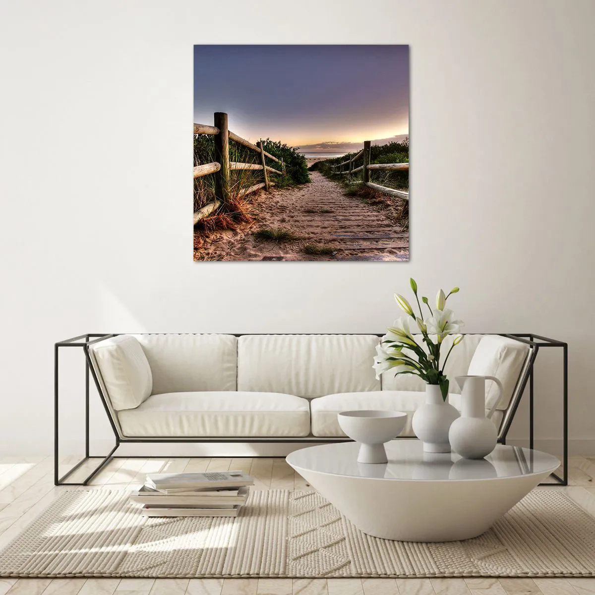 Üveg kép - A cél már látható - 60x60 cm