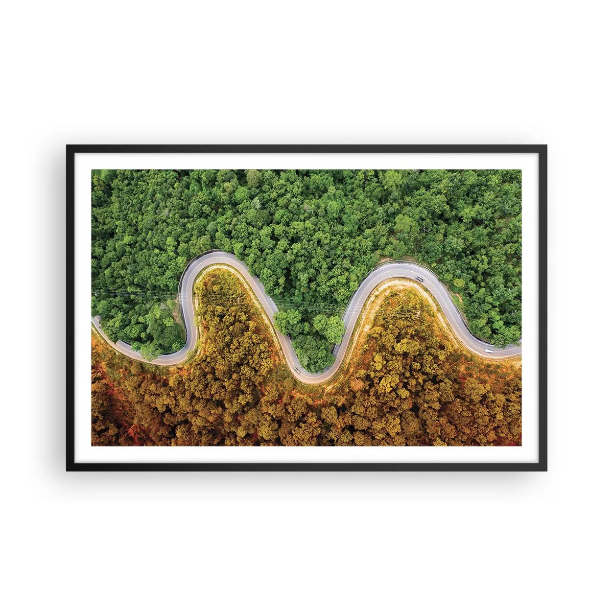 Poszter fehér keretben - Határok és áttörések - 91x61 cm