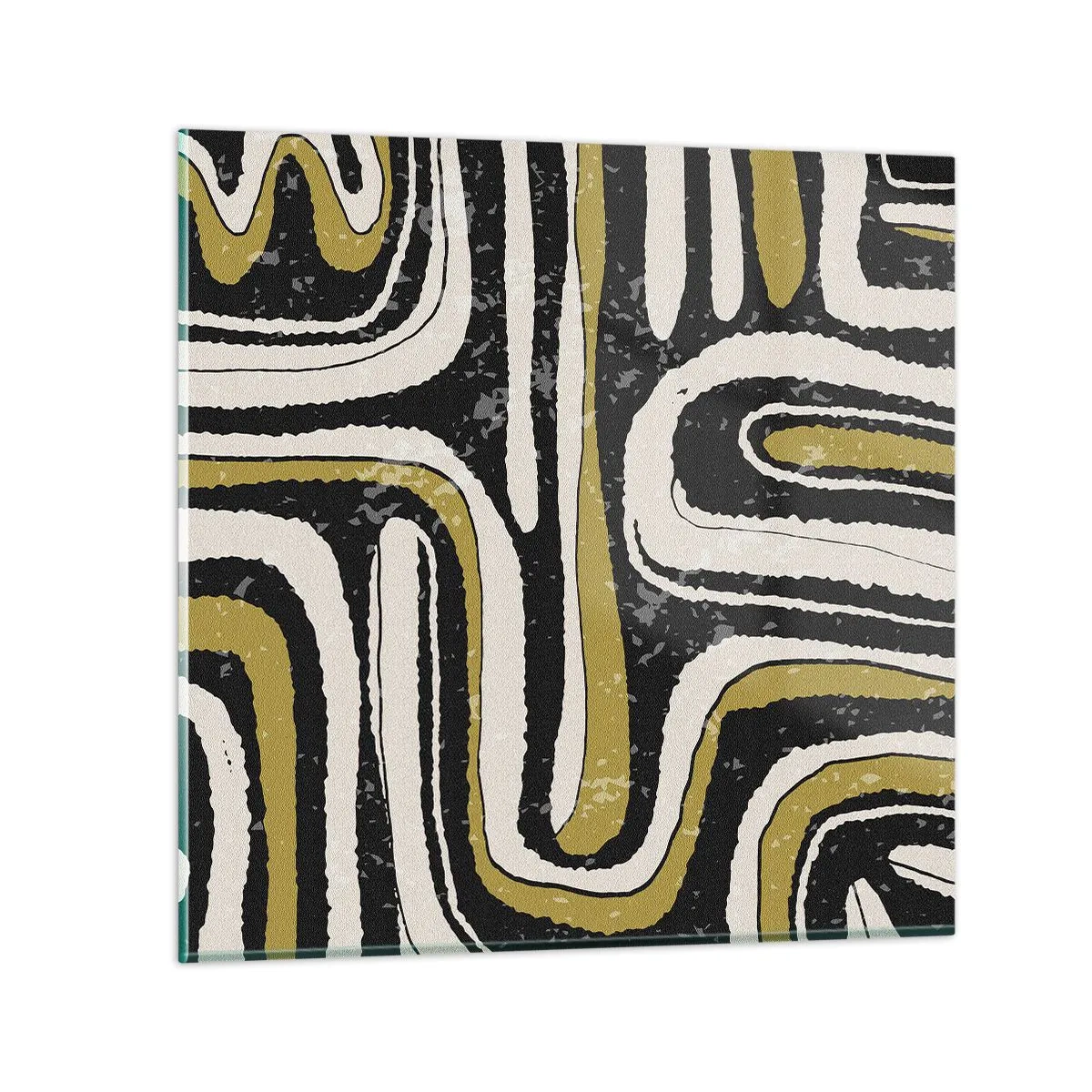 Üveg kép - Kompozíció: traktusok és sikátorok - 30x30 cm