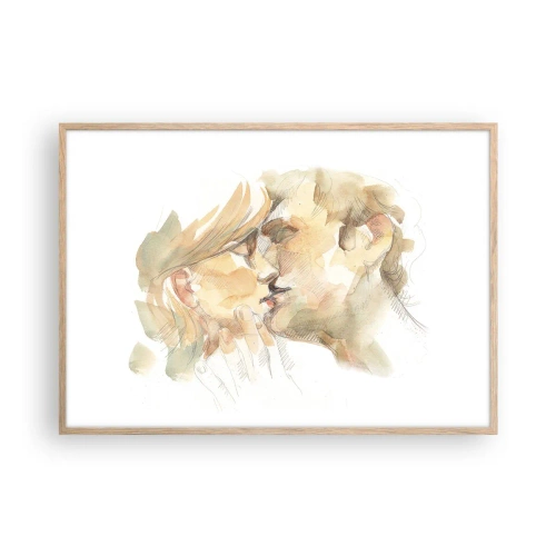 Poszter világos tölgy keretben - Meglelt másik fél? - 100x70 cm