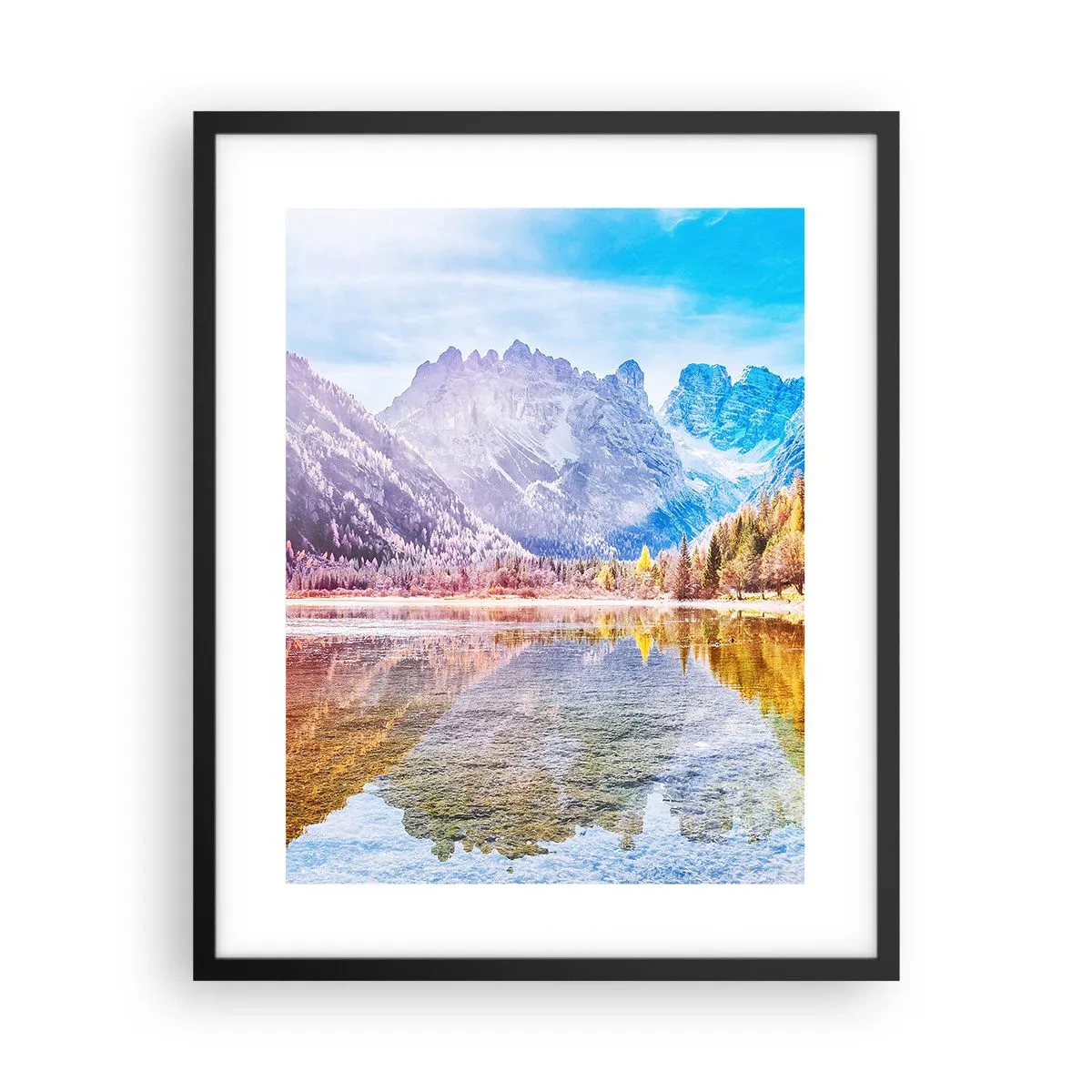 Poszter fehér keretben - És már ősz van a hegyekben - 40x50 cm