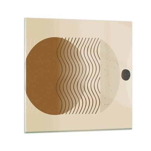 Üveg kép - A geometriai formák eredetéről - 70x70 cm