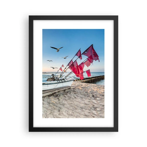 Poszter fehér keretben - Megérdemelt pihenés - 30x40 cm