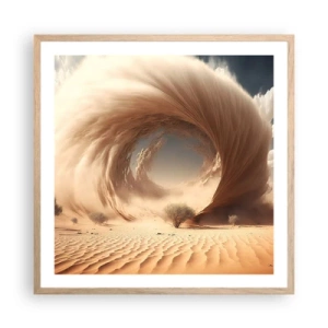 Poszter világos tölgy keretben - Megnyílt portált - 60x60 cm