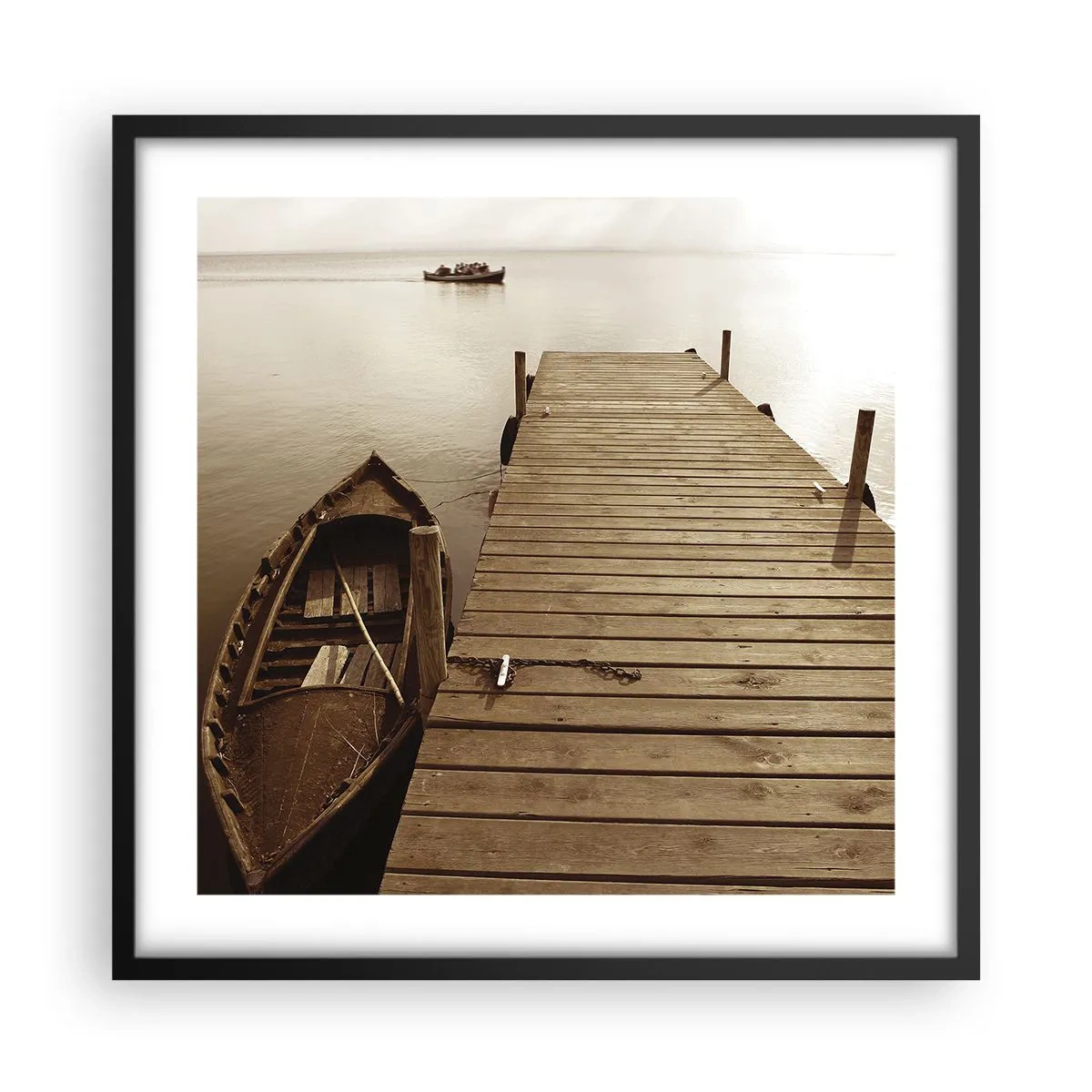 Poszter fehér keretben - Nagy béke - 50x50 cm