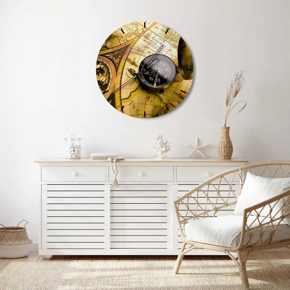 Falióra, Óra - Vagy talán a világ végére? - 40x40 cm