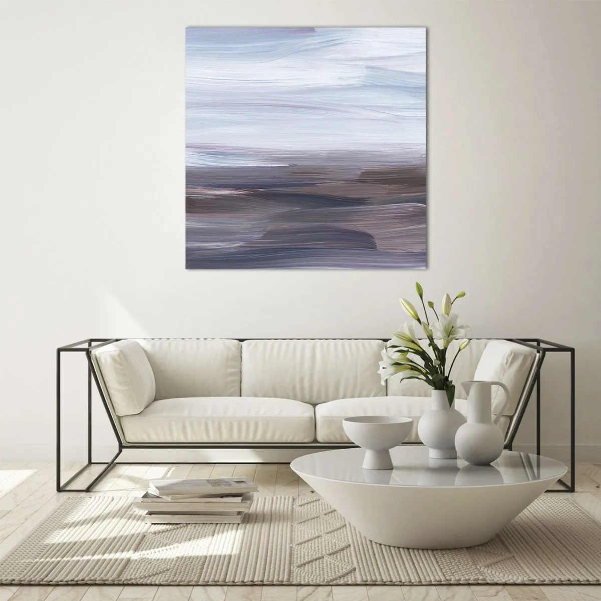 Üveg kép - Elemek: víz - 30x30 cm