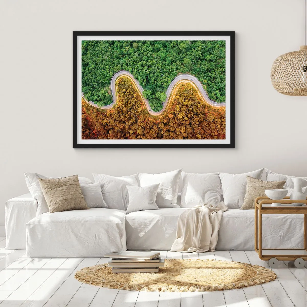 Poszter fehér keretben - Határok és áttörések - 70x50 cm