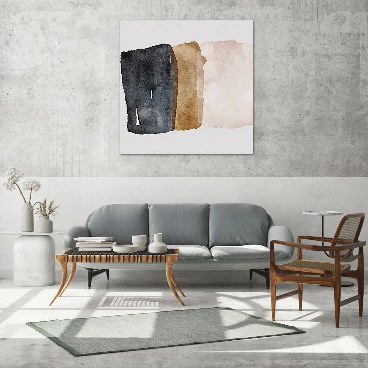 Üveg kép - A föld színeinek kompozíciója - 50x50 cm