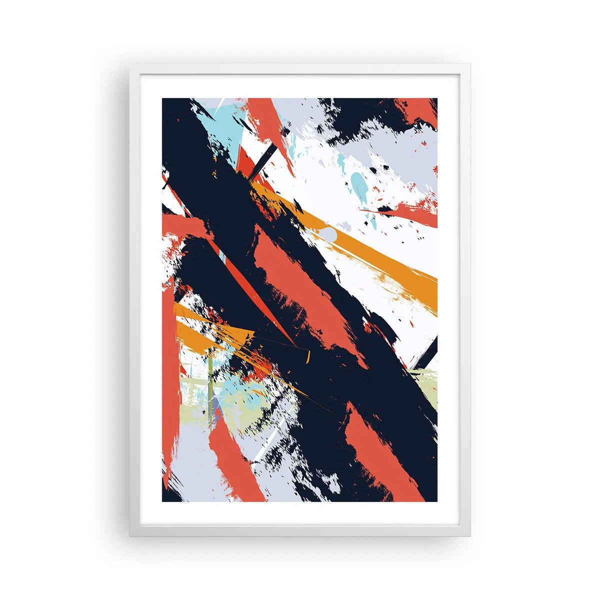 Poszter fekete keretben - Dinamikus kompozíció - 50x70 cm