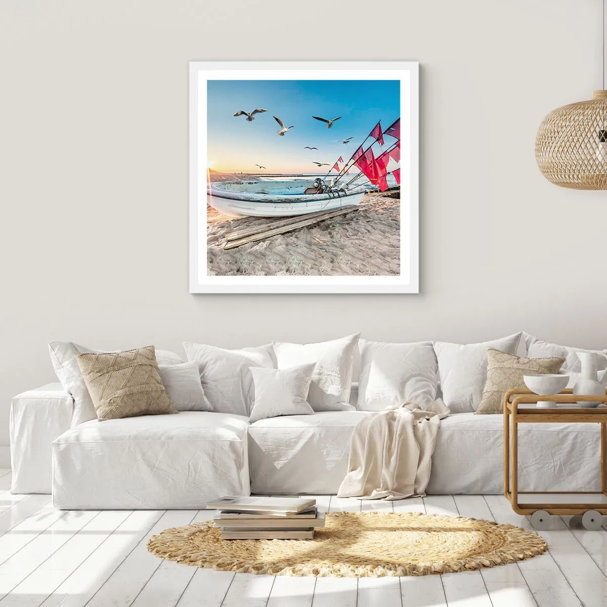 Poszter fekete keretben - Megérdemelt pihenés - 40x40 cm