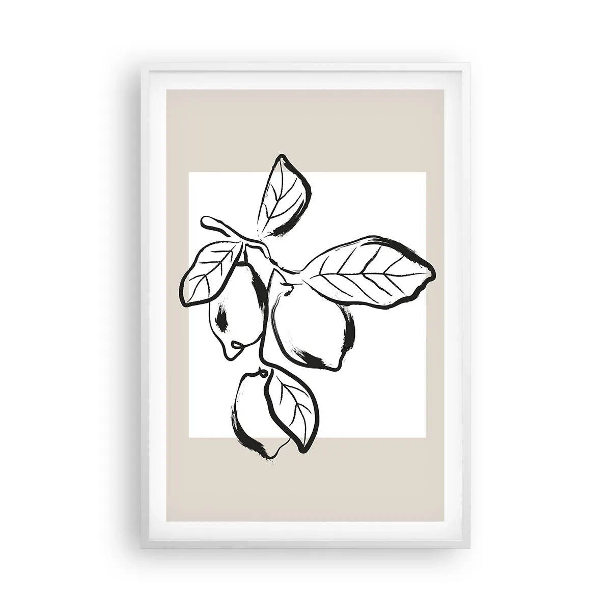 Poszter fekete keretben - Ahol a citrom érik... - 61x91 cm