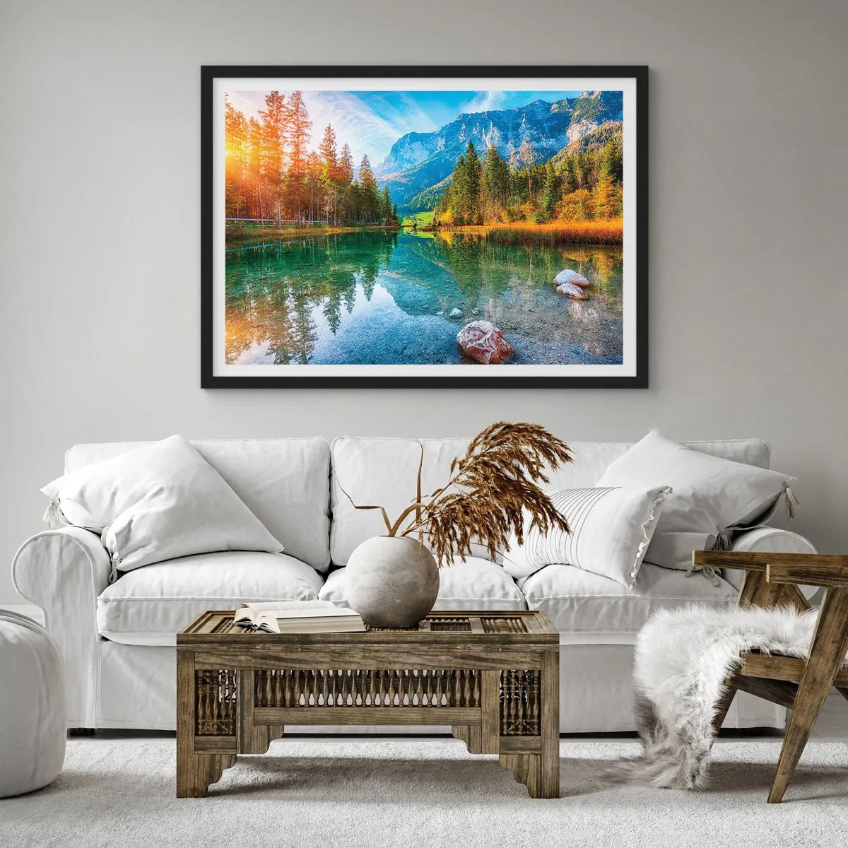Poszter fehér keretben - Az ősz enyhesége - 100x70 cm