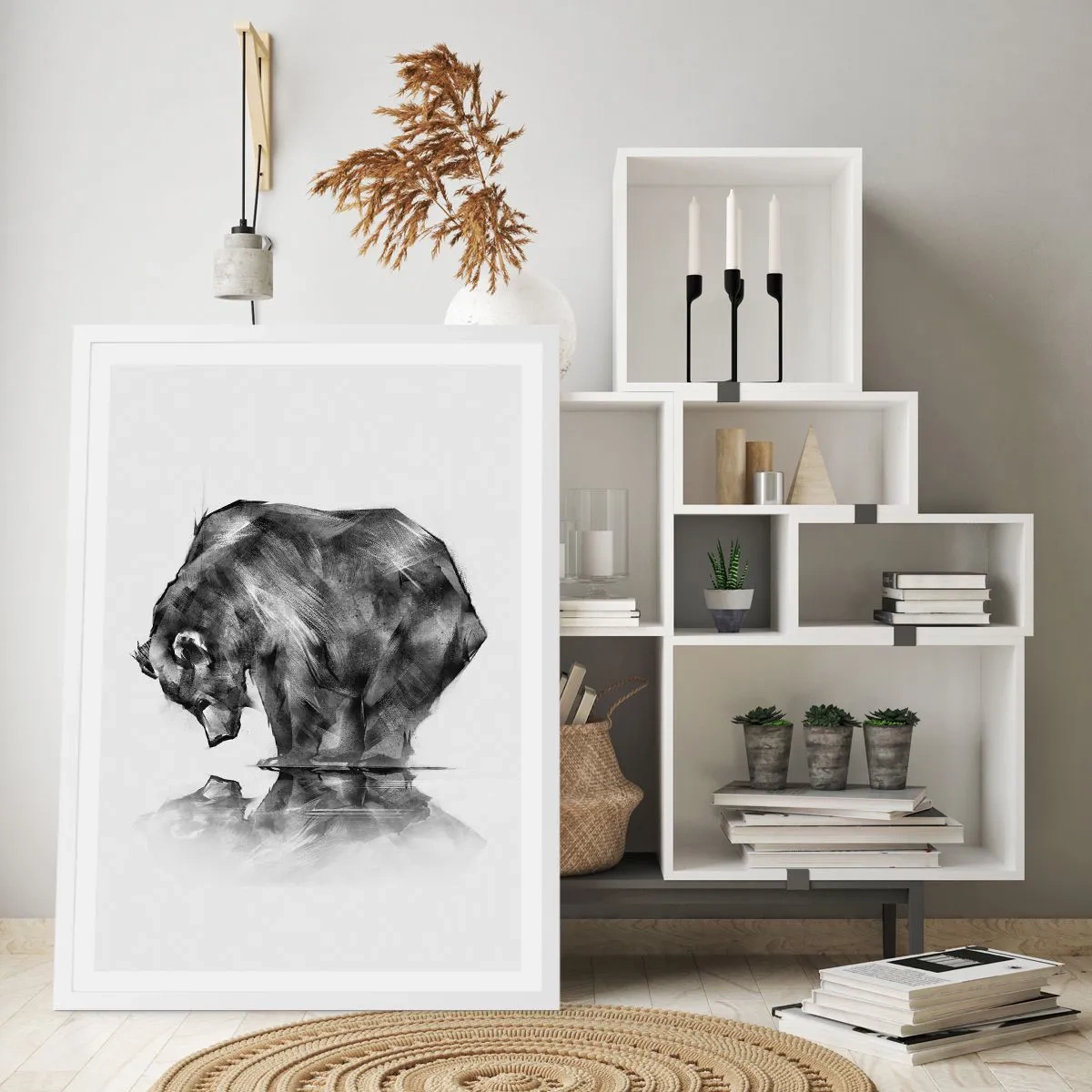 Poszter fekete keretben - Jó látni rokont - 50x70 cm