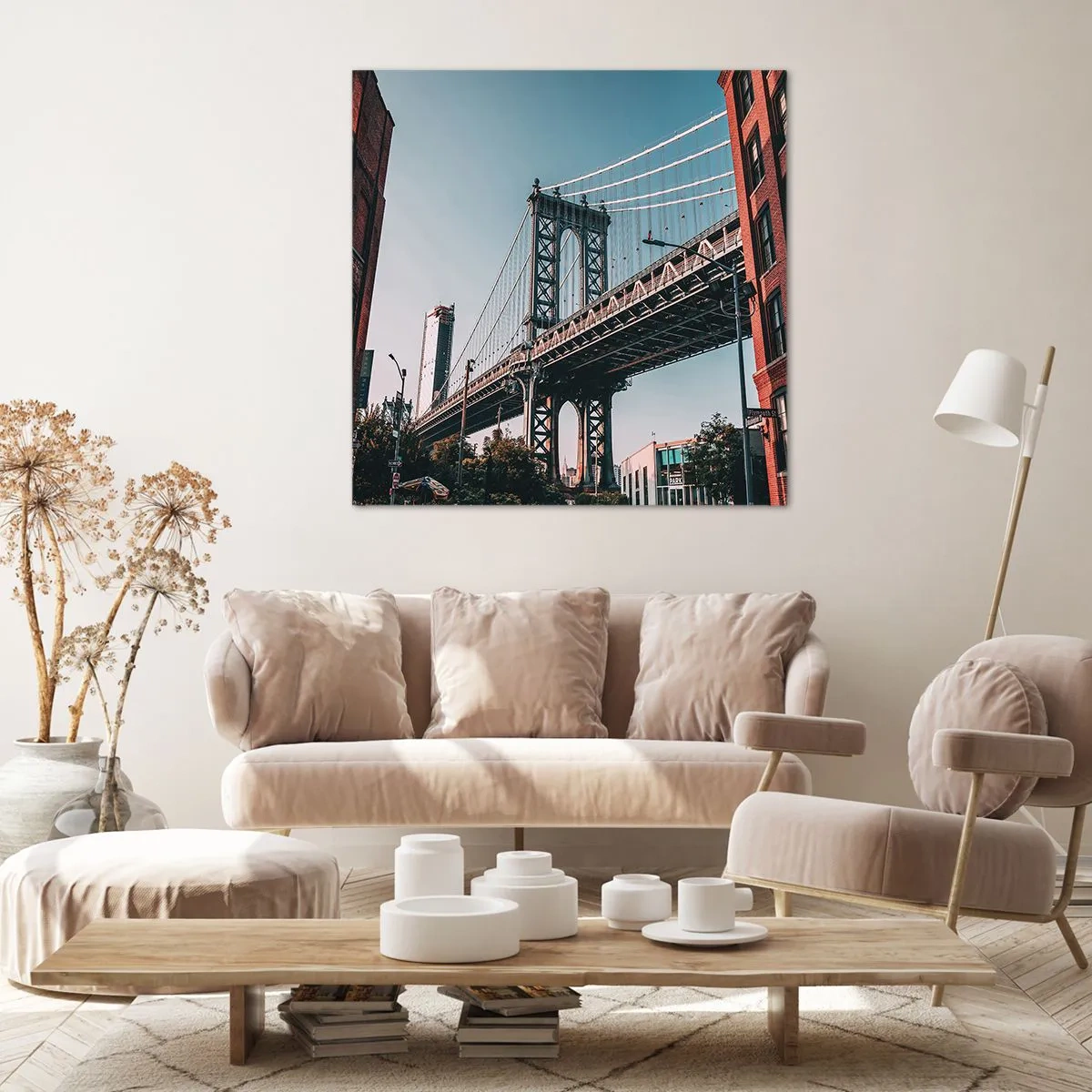 Vászonkép - A város hullámai fölött - 30x30 cm