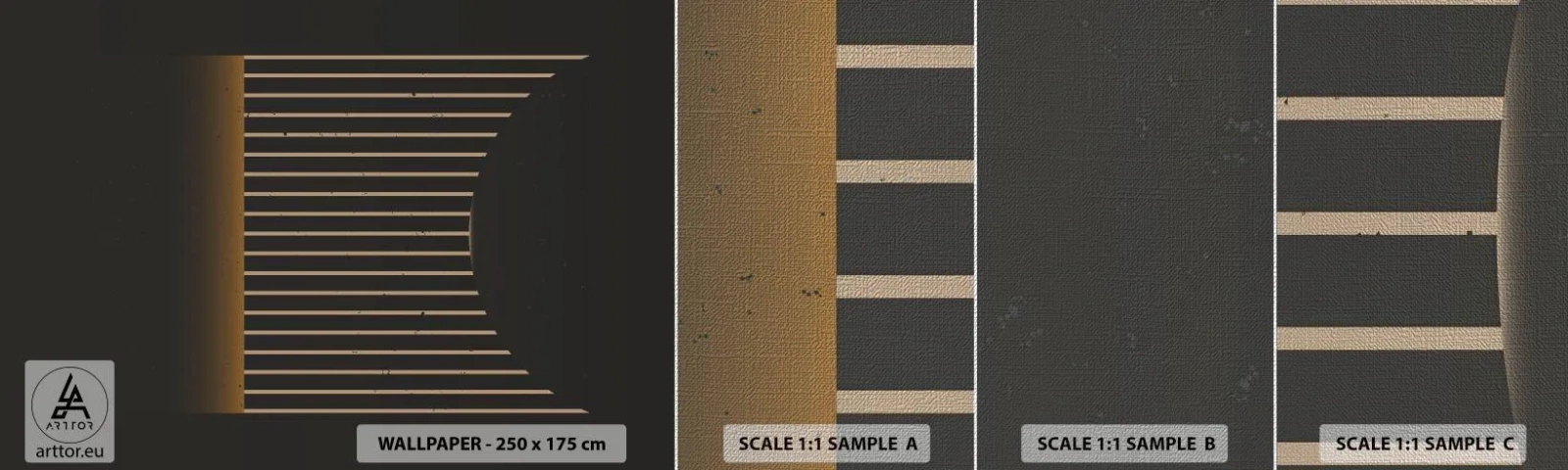 Fotótapéta Minta Premium Canvas - Fedezze fel a sötétséget - Absztrakció, Darab, Lineart - 100x30 cm