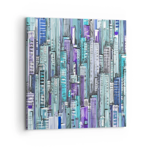 Vászonkép - Kikékült az égtől - 70x70 cm