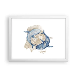 Poszter fekete keretben - Barátság vagy szerelem? - 40x30 cm