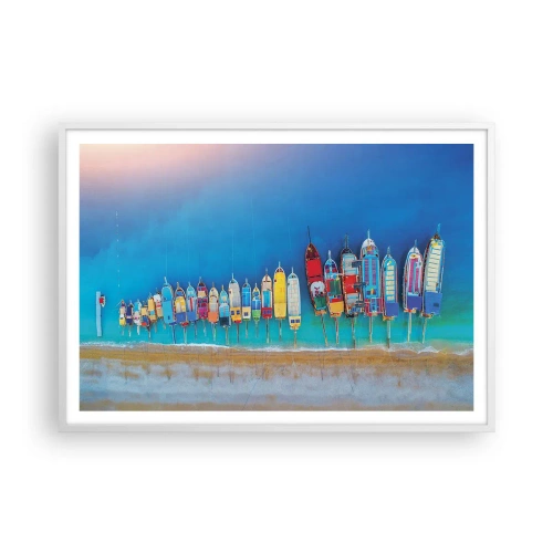 Poszter fekete keretben - Madártávlatból - 100x70 cm