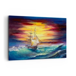 Vászonkép - Bátran a hullámok alatt - 120x80 cm