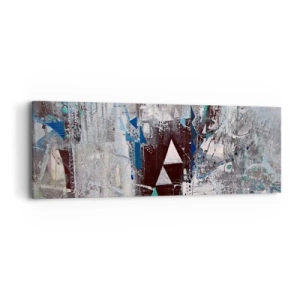 Vászonkép - A háromszögek felülíró sorrendje - 90x30 cm