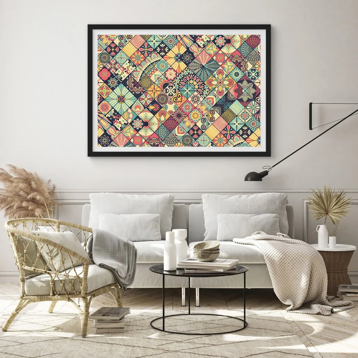 Poszter fehér keretben - Marokkói hangulat - 70x50 cm
