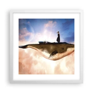 Poszter fekete keretben - Legeslegreálisabb utazás - 40x40 cm