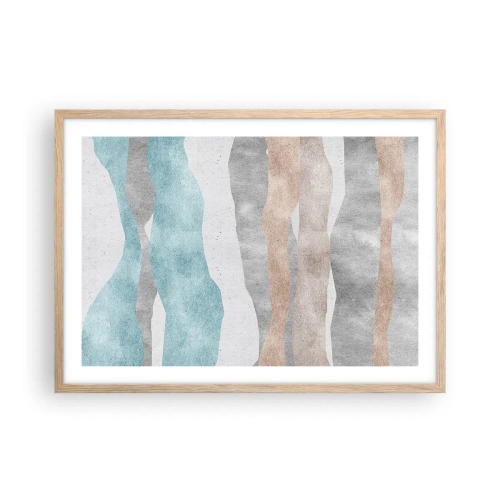 Poszter világos tölgy keretben - A meghittség tanulmánya - 70x50 cm