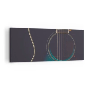 Vászonkép - Egy pillanat, mielőtt megszólal - 100x40 cm