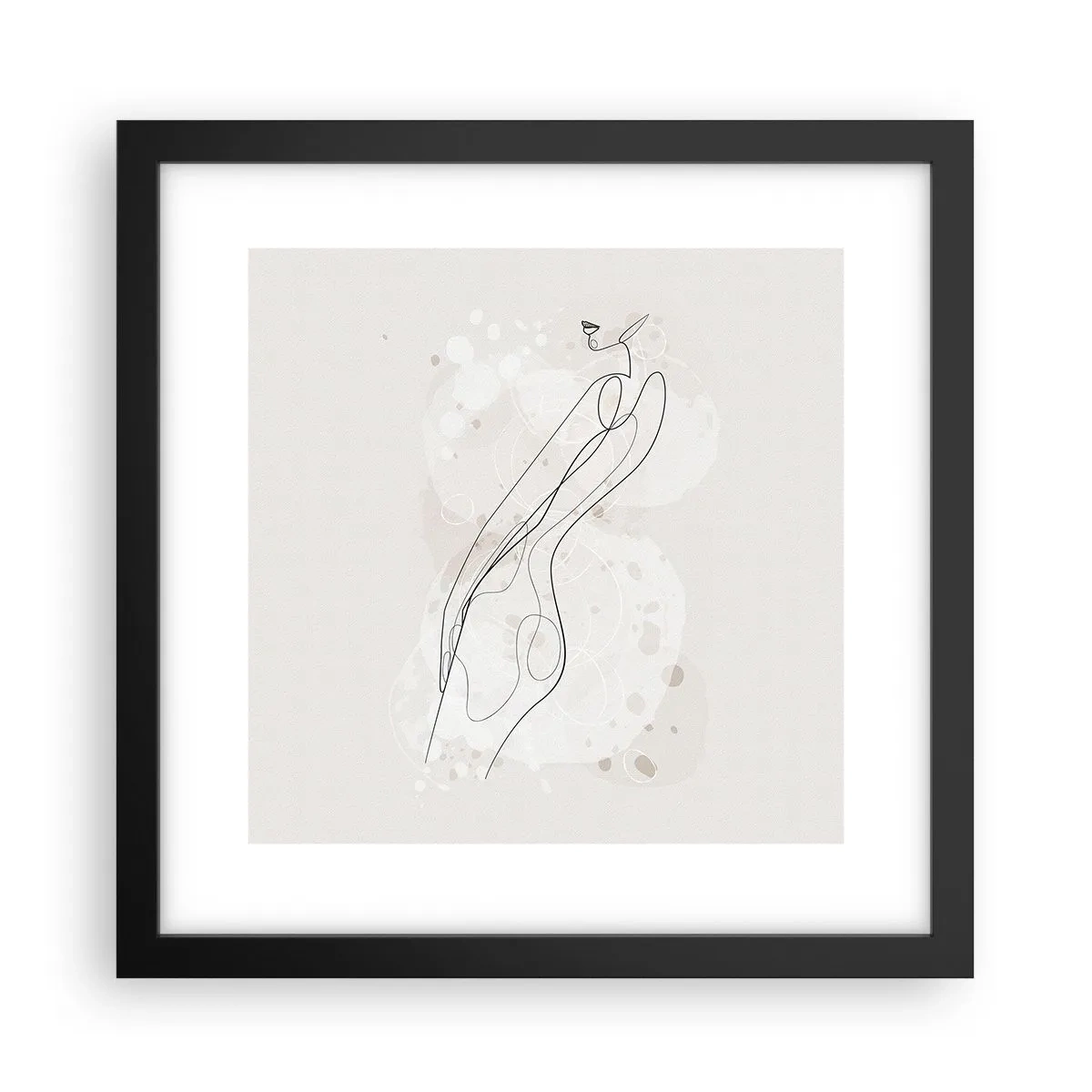 Poszter fehér keretben - Eltévedni nézésben - 30x30 cm