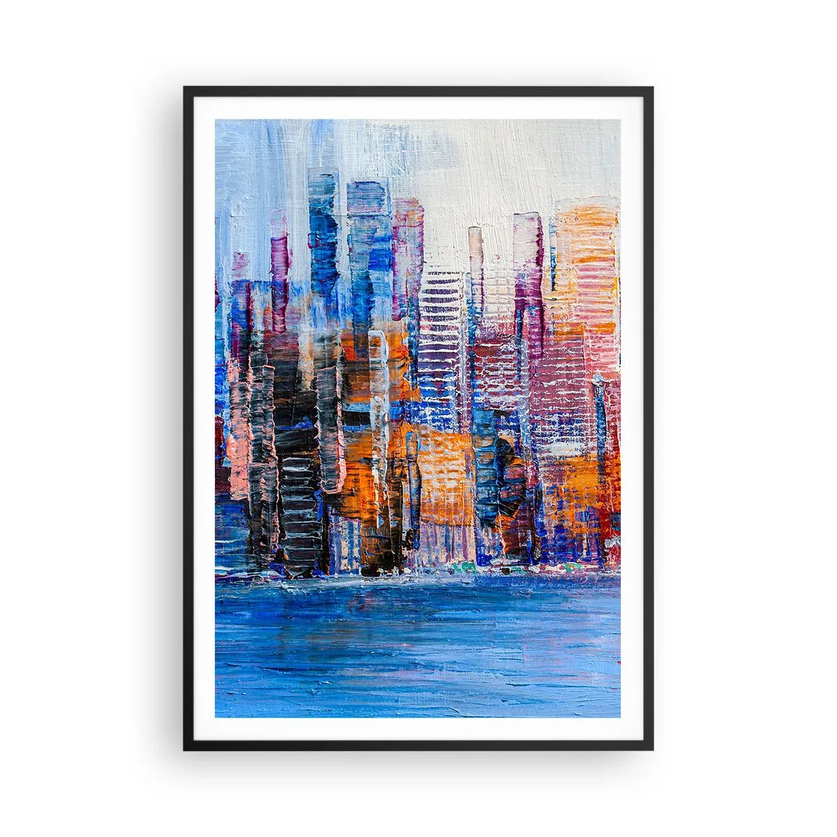 Poszter fehér keretben - Egy vidám metropolisz - 70x100 cm