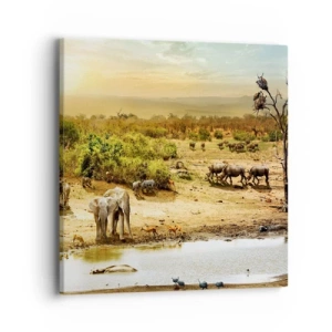 Vászonkép - „Z Edenu zaś wypływała rzeka…" - 40x40 cm