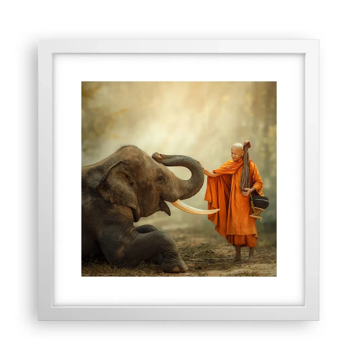 Poszter fekete keretben - Találkozás az utazáskor - 30x30 cm