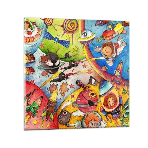 Üveg kép - Nagy űrkaland - 60x60 cm