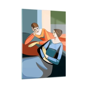 Üveg kép - A bizalmak pillanata - 50x70 cm