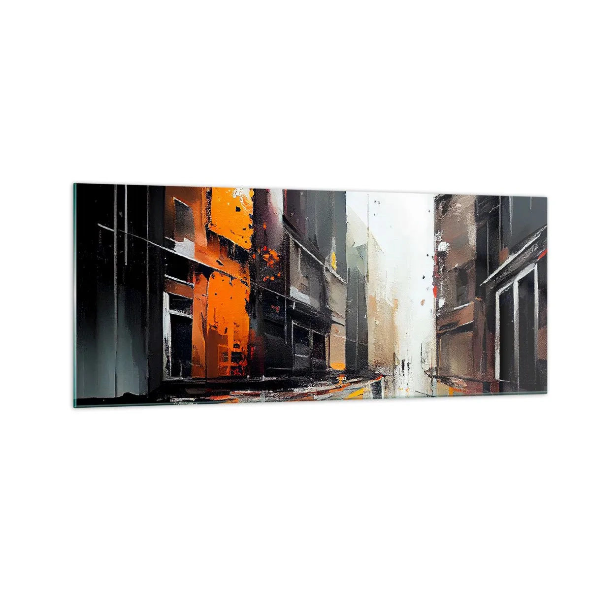 Üveg kép - Esős nap - 100x40 cm
