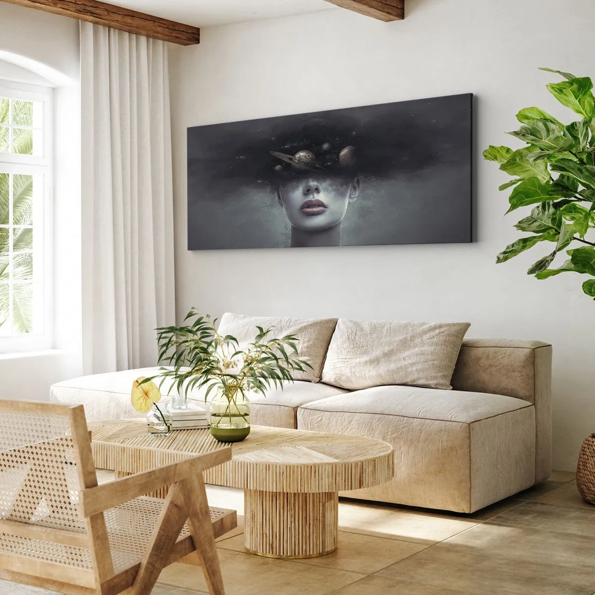 Vászonkép - És a bolygók megvadulnak... - 160x50 cm