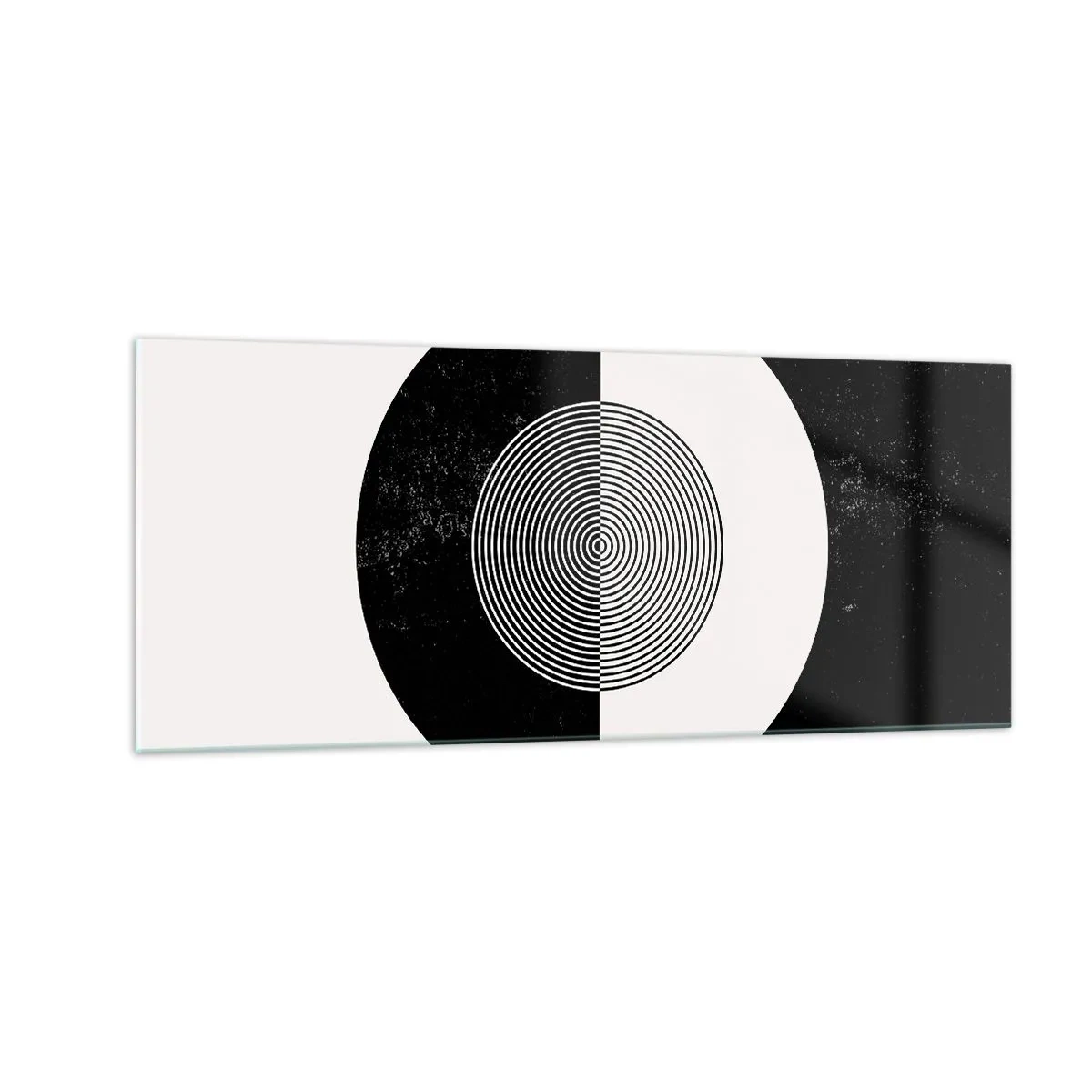 Üveg kép - Harmónia fekete-fehérben - 100x40 cm
