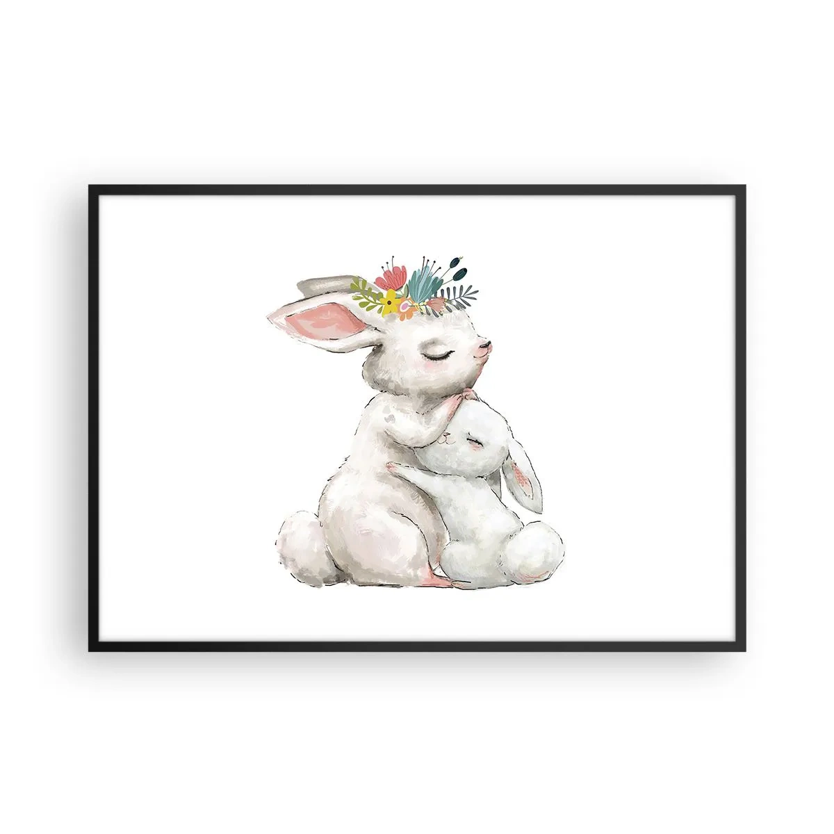 Poszter fehér keretben - Nincs olyan, mint anyánál - 100x70 cm