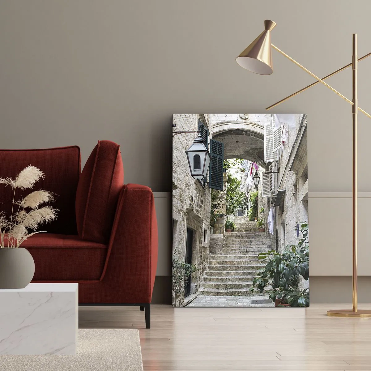 Vászonkép - Bájos sikátor - 70x100 cm