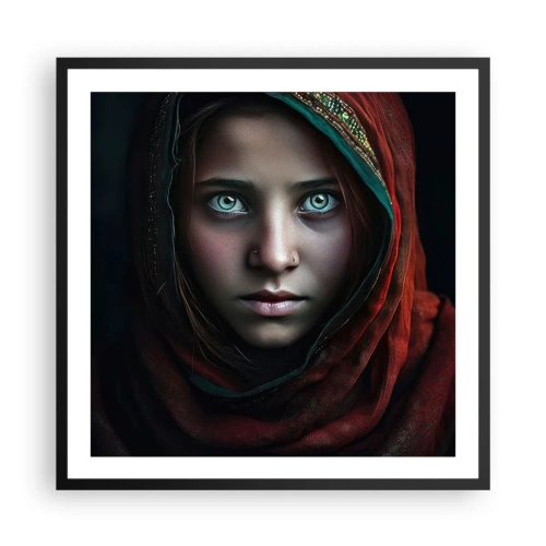Poszter fehér keretben - Keleti hercegnő - 60x60 cm