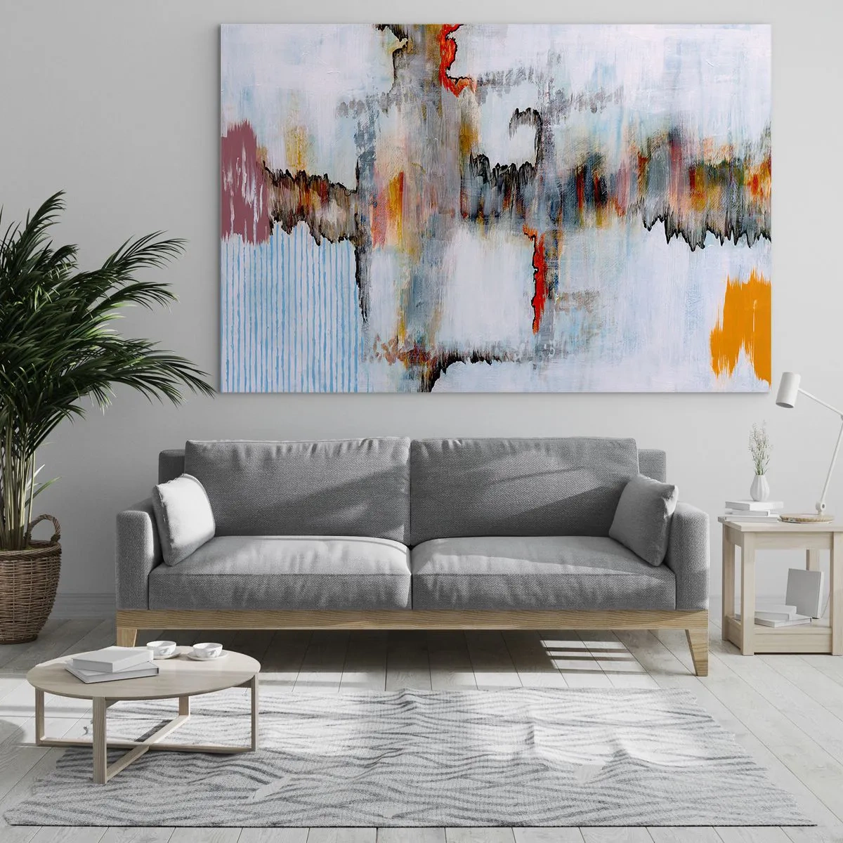 Üveg kép - Egy bottal a vízen - 100x70 cm