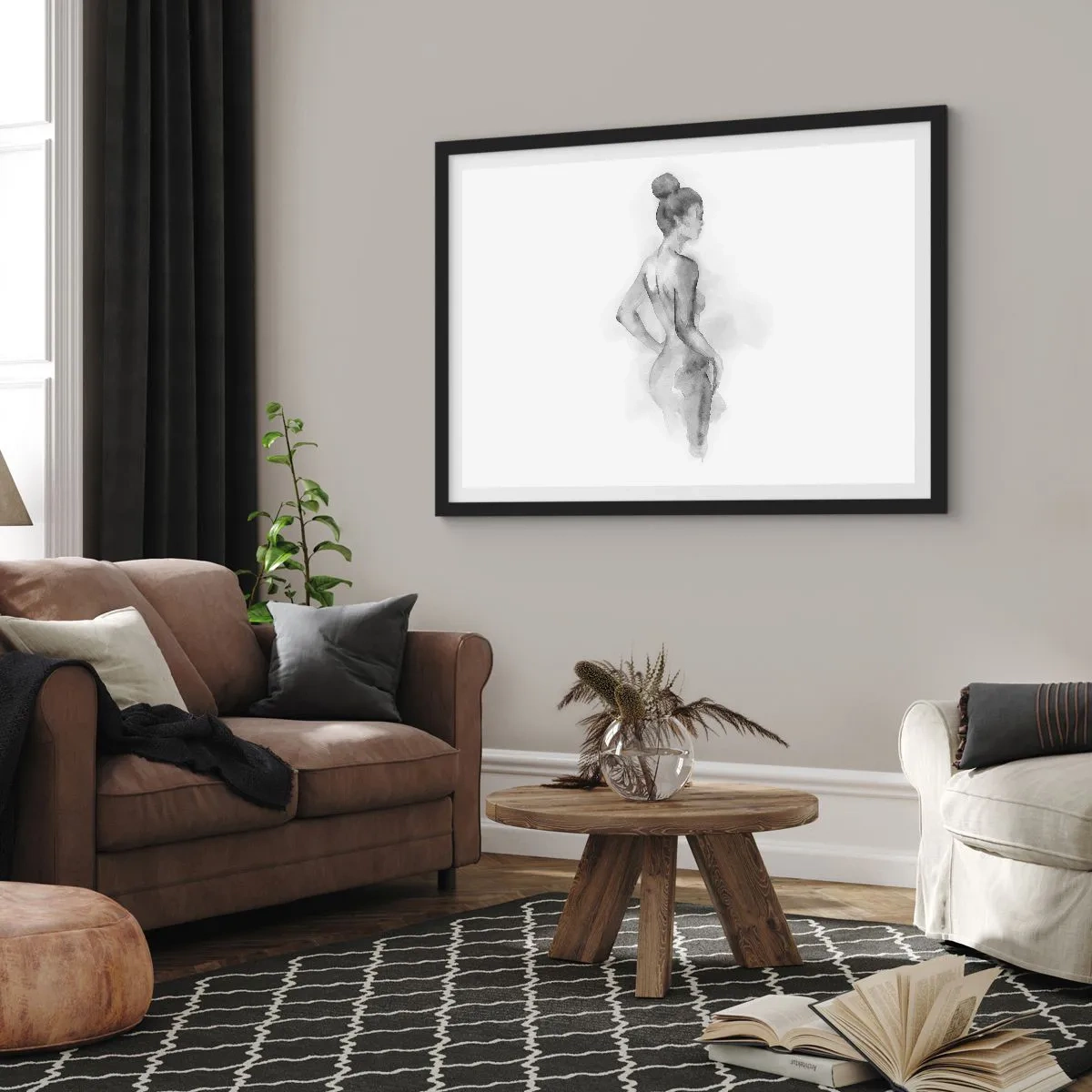 Poszter fehér keretben - Gyönyörű, mint a festmény - 91x61 cm