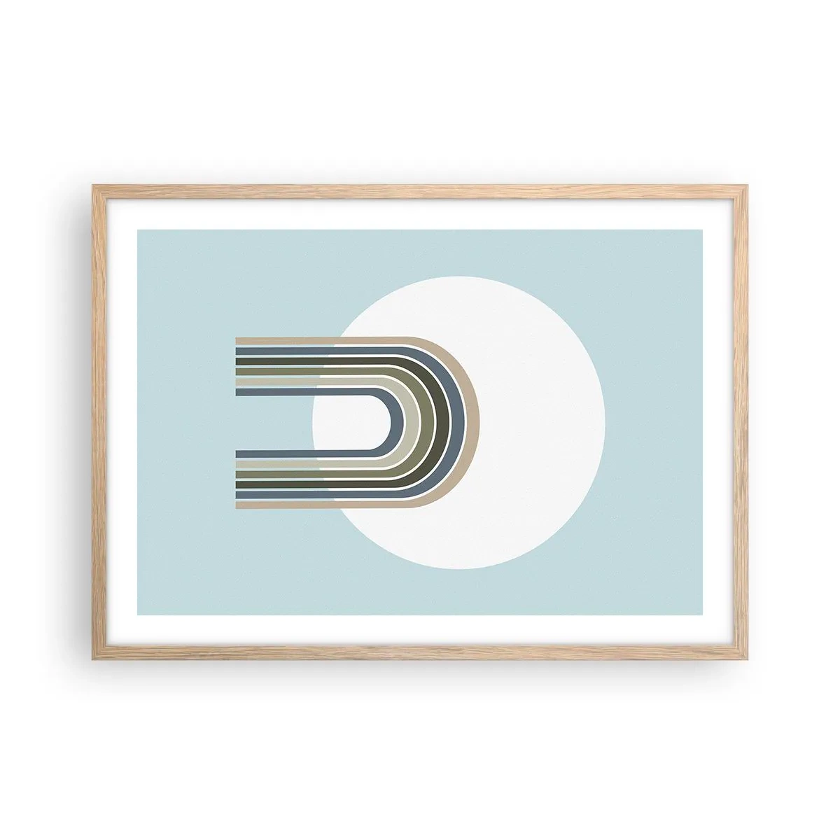 Poszter világos tölgy keretben - Ellenállhatatlan vonzalom - 70x50 cm