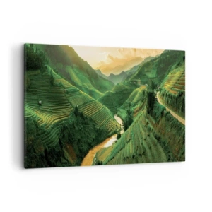 Vászonkép - Vietnámi völgy - 120x80 cm