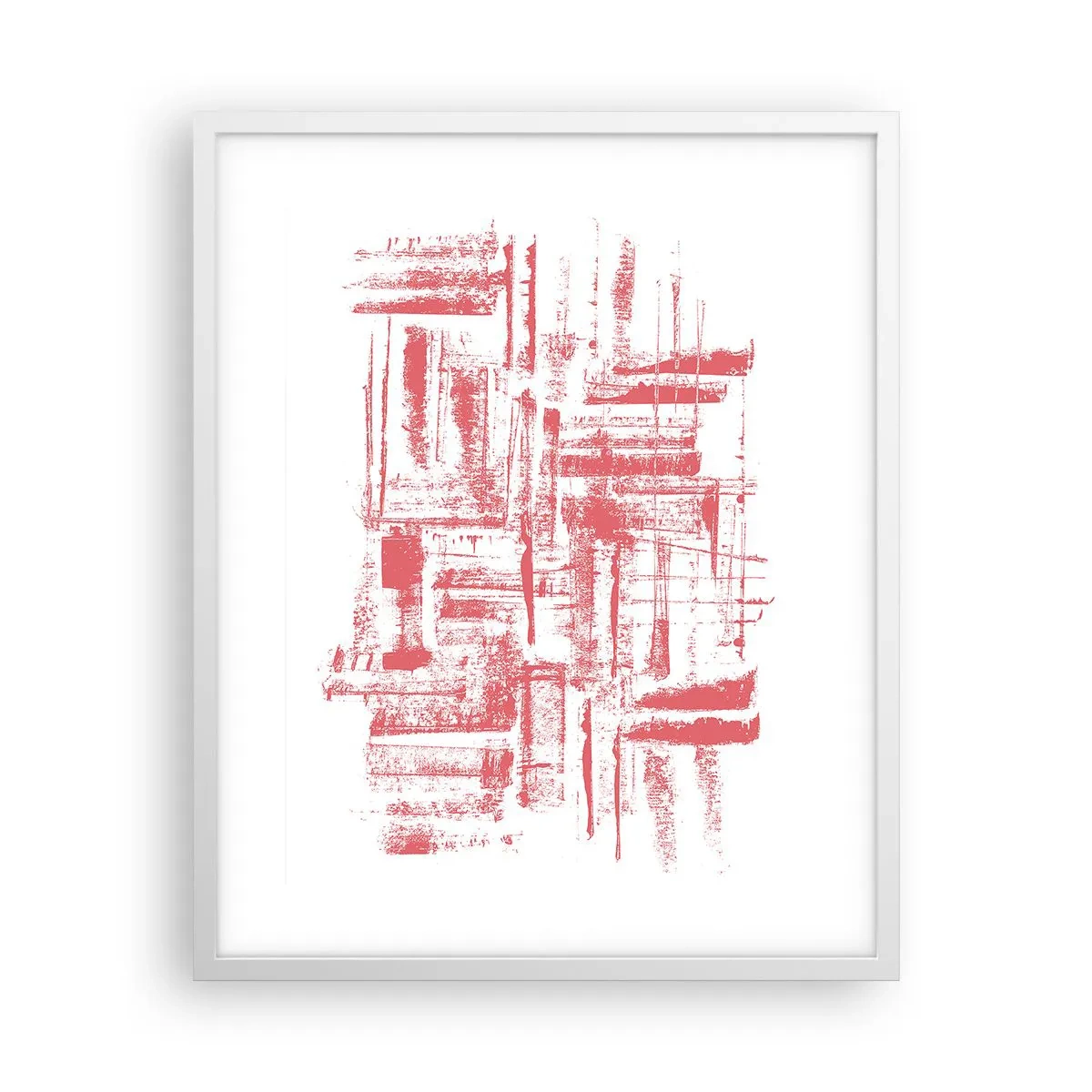 Poszter fekete keretben - A vörös város - 40x50 cm