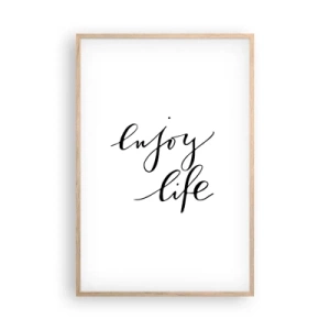 Poszter világos tölgy keretben - Se több… - 61x91 cm