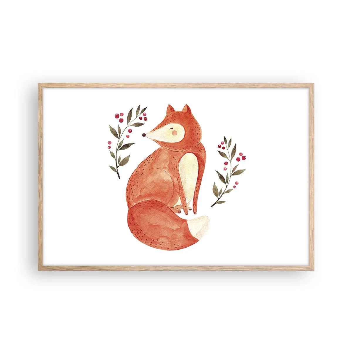 Poszter világos tölgy keretben - Kis vörös hajú - 91x61 cm